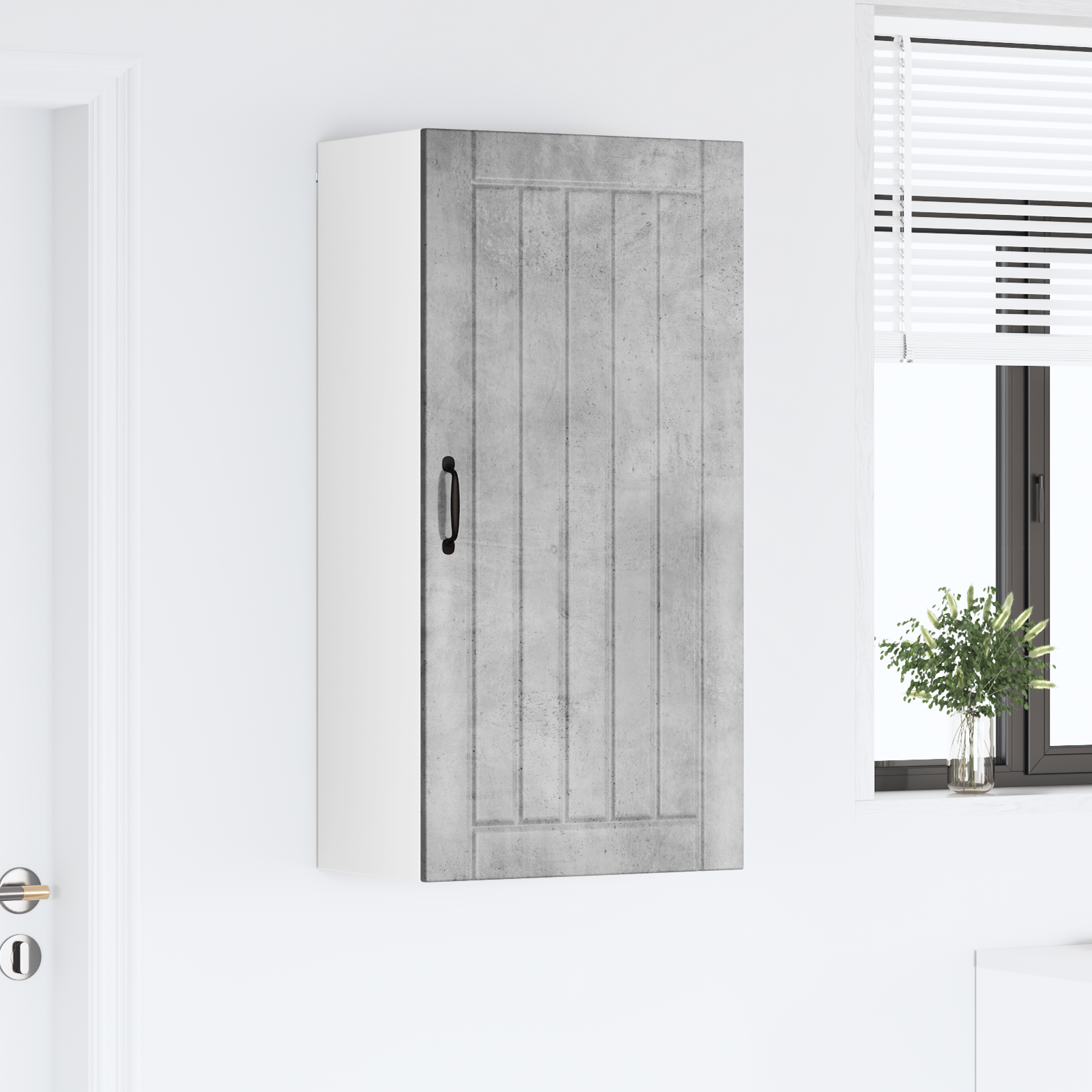 Virtuvės sieninė spintelė Betono pilka 50 x 31 x 100 cm
