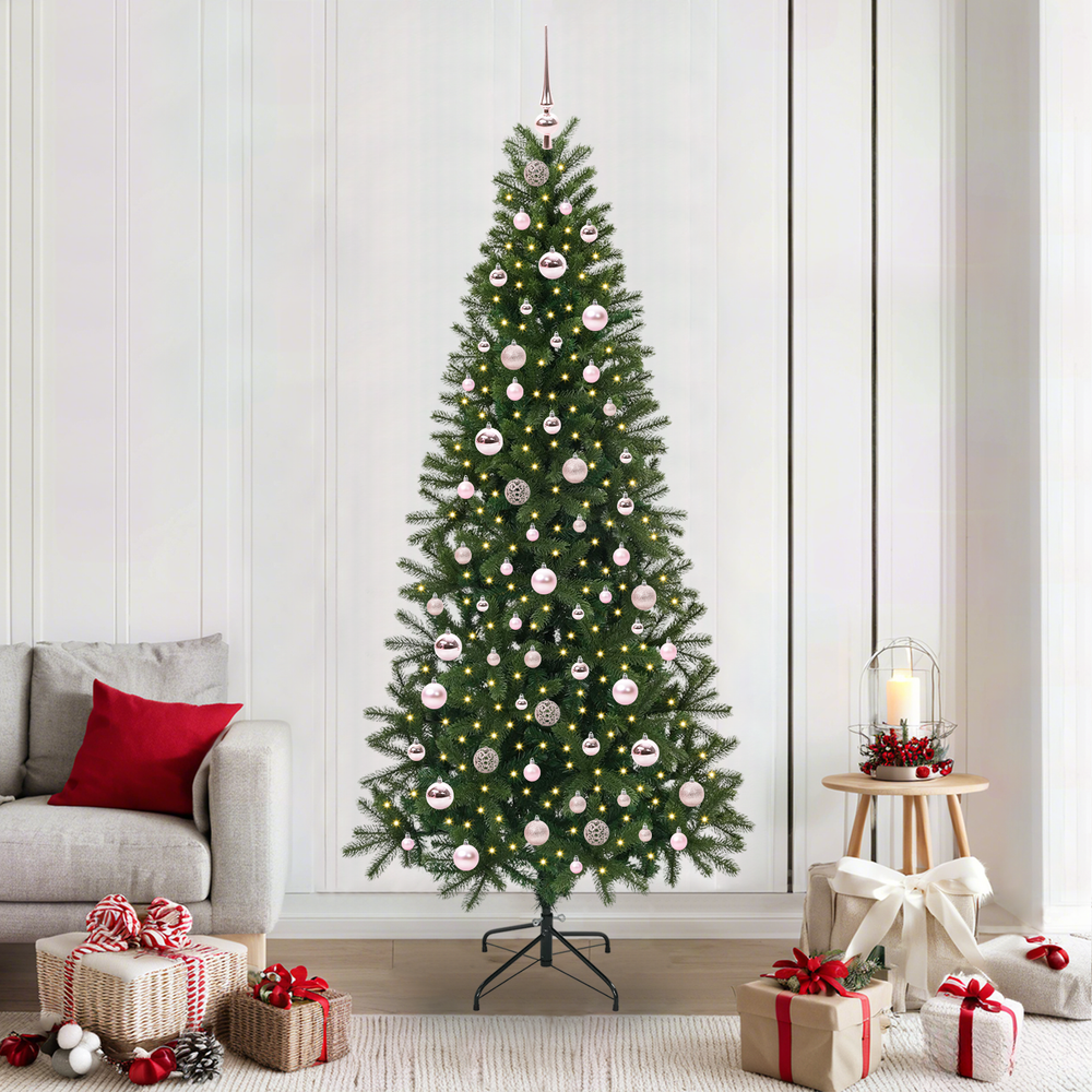 Dirbtinė Kalėdų eglutė NORDIC MEADOW, su 300 LED Žalia 210 cm.  ir