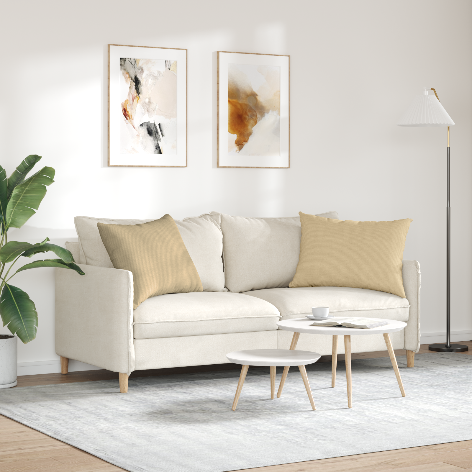 Sofa Pagalvės 2 pcs Pilkai žalia 70 x 50 cm Kordūrinis audinys