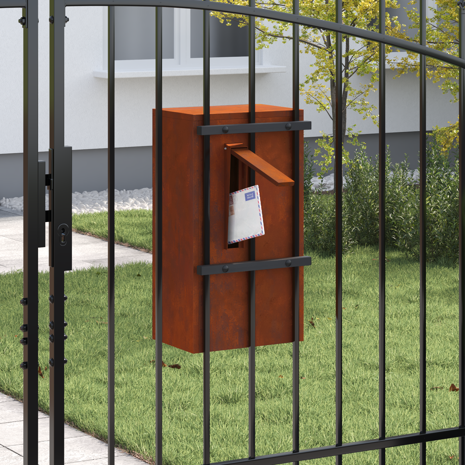 mailbox Rūdijanti 30 x 23 x 55 cm