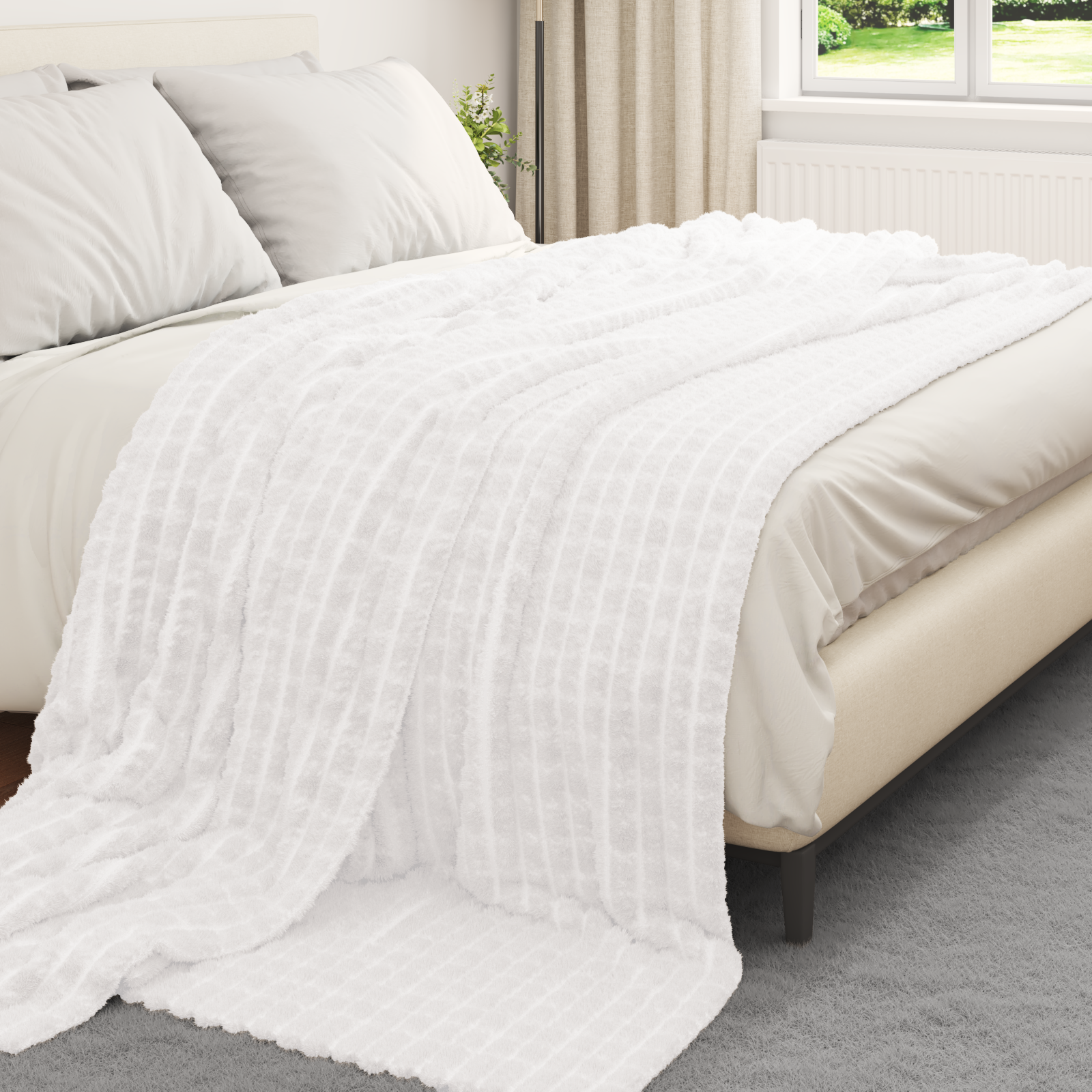 Mesti antklodės 6 pcs Balta 270 x 240 cm Flysas