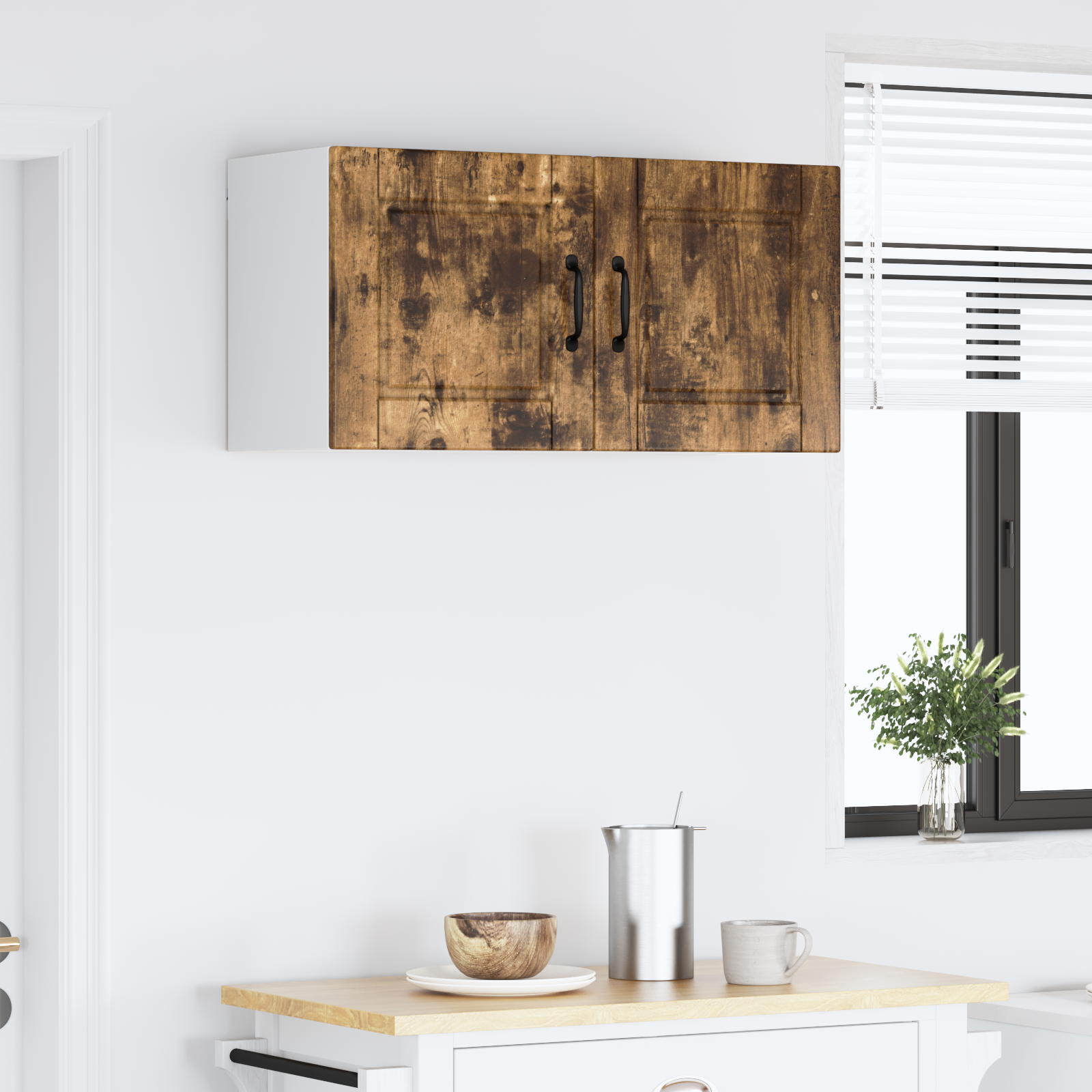 Virtuvės spintelė su lentyna Rūkyta ąžuolas 80 x 31 x 40 cm