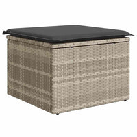 7 dalių sodo sofa komplektas su pagalvėlėmis pilka poli ratanas - Namų Idėja