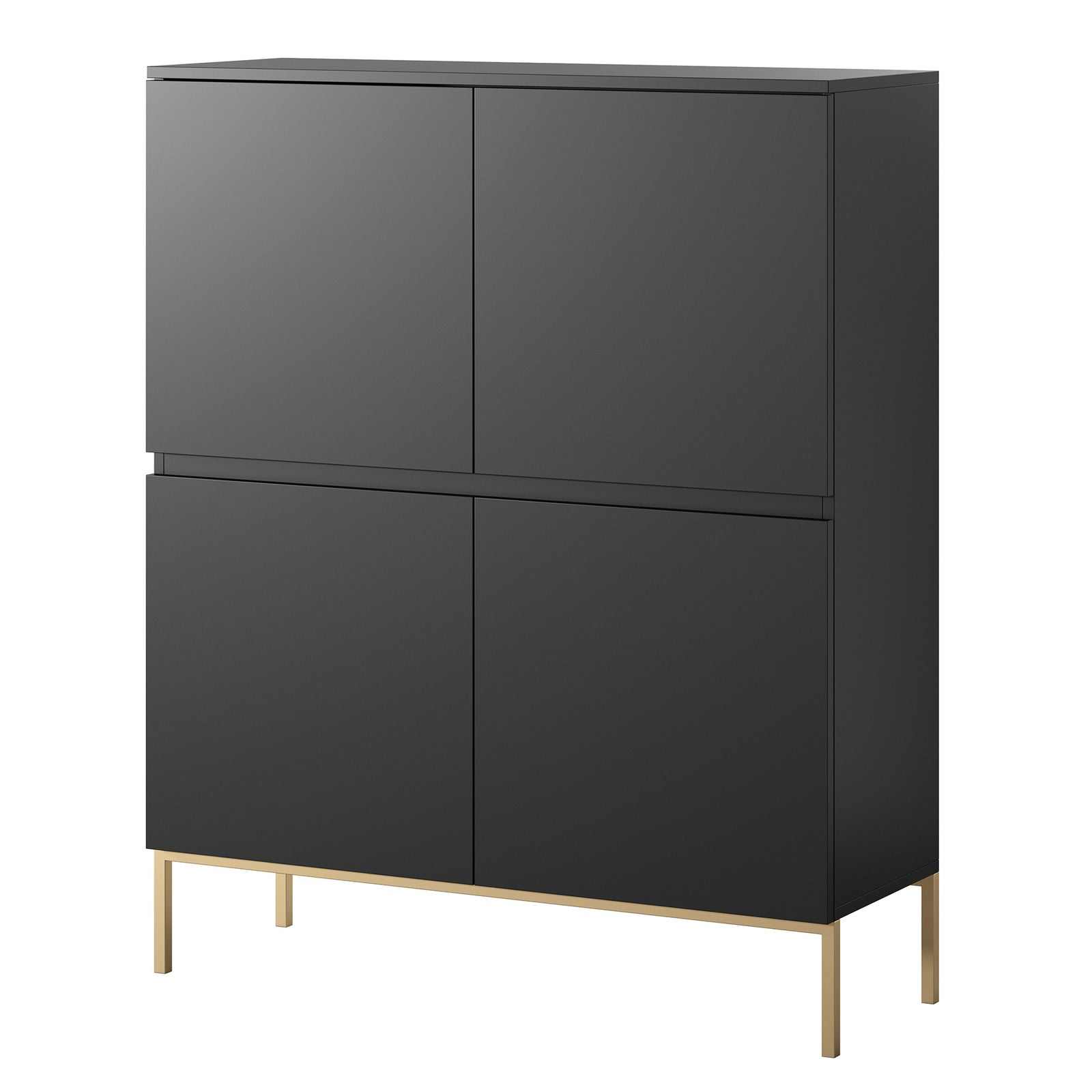 Komoda SVEN, juoda, 100 cm