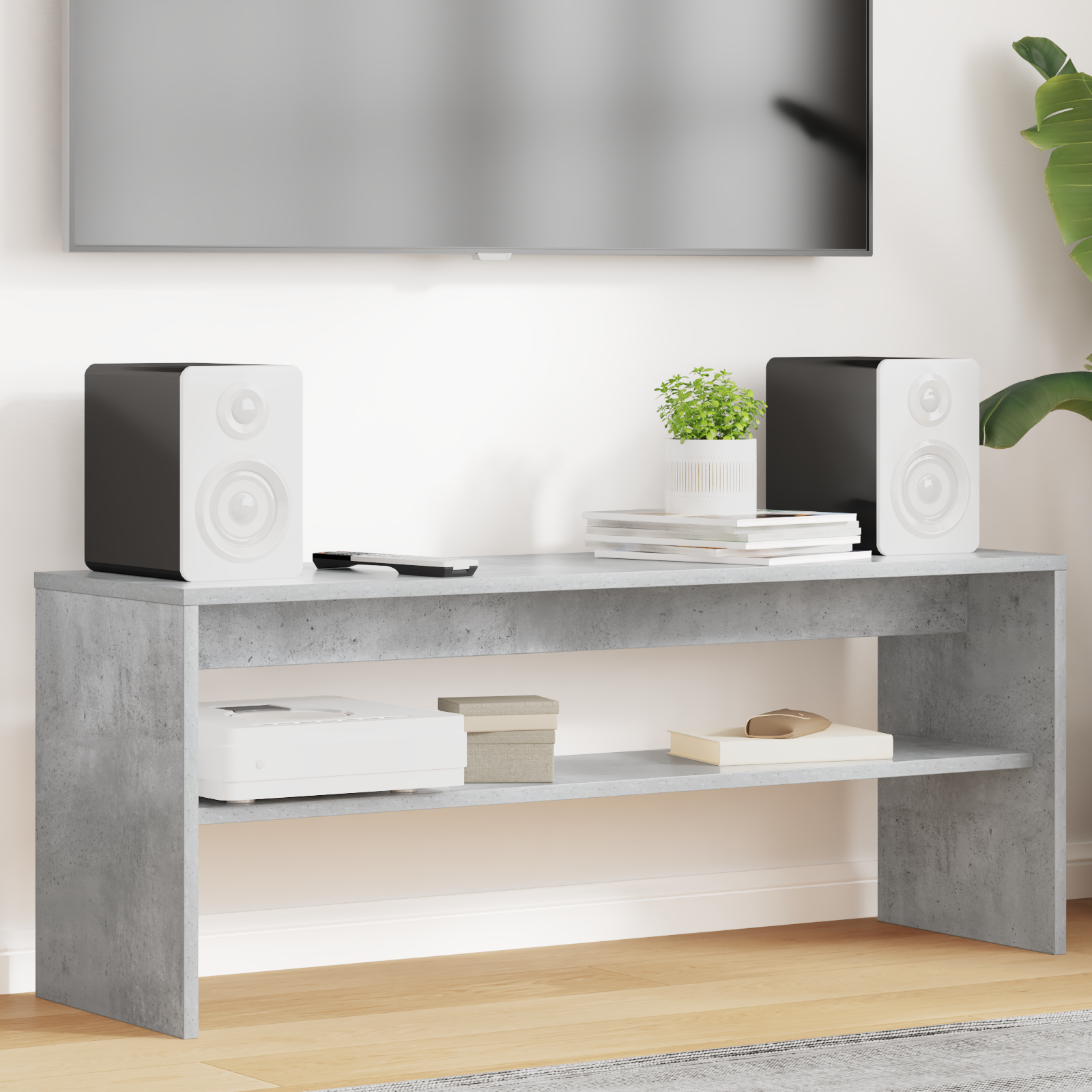 Televizoriaus spintelė Betono pilka 100 x 30 x 40 cm