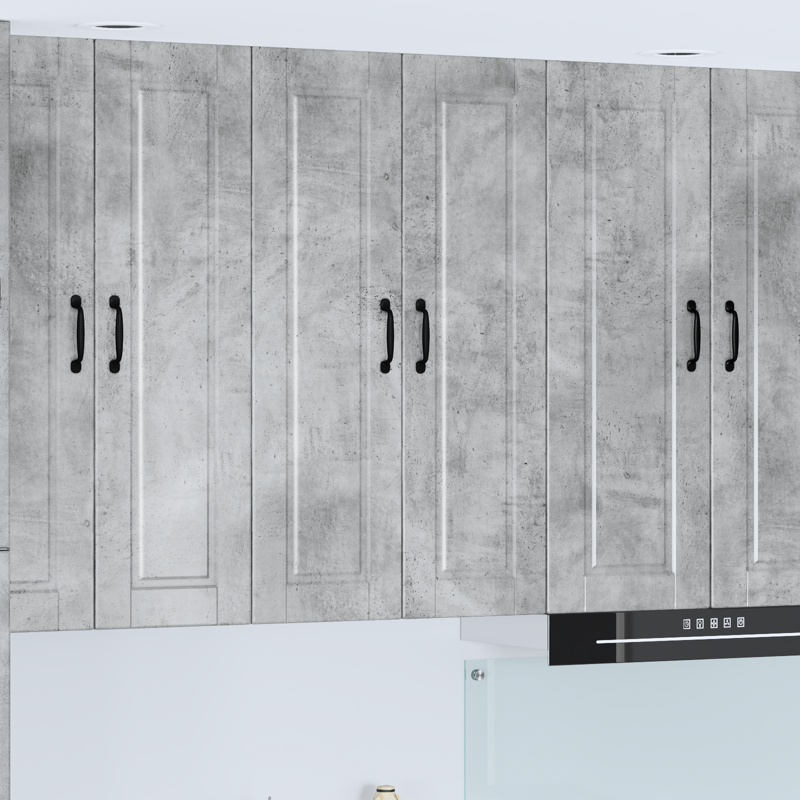 Virtuvės spintelė su lentyna Betono pilka 60 x 31 x 100 cm