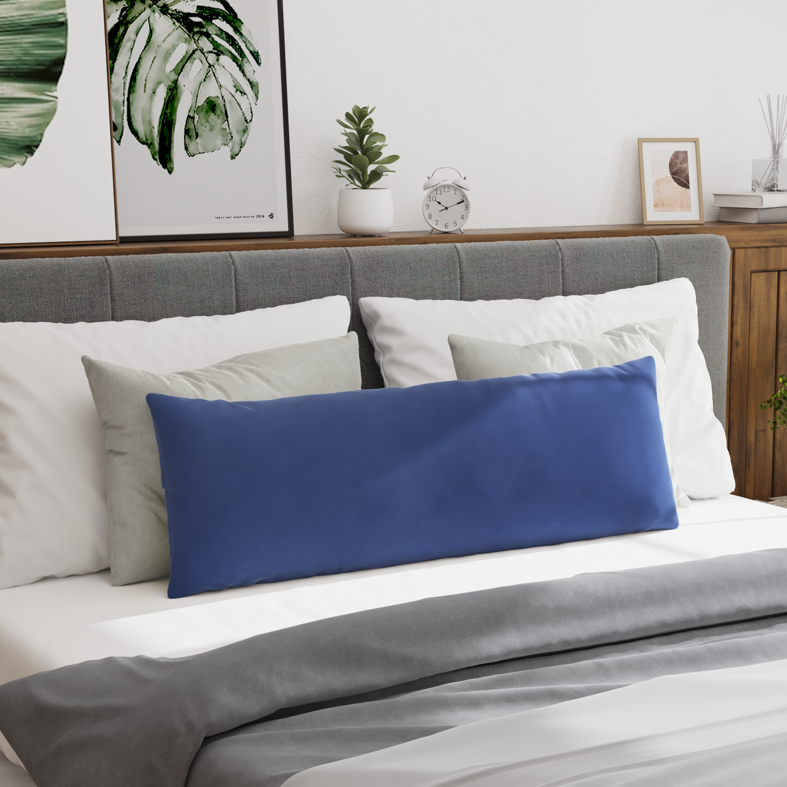 Sofa Pagalvės 2 pcs Policijos mėlyna 120 x 40 cm