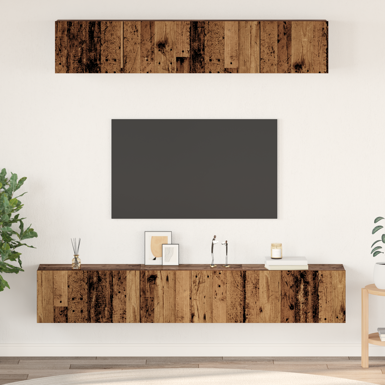 TV spintelių komplektas 5 pcs Sena mediena Standartinė Vidutinė