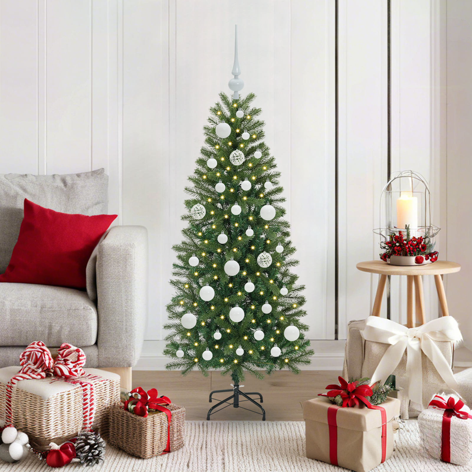 Dirbtinė Kalėdų eglutė SHINE VALE, su 150 LED Žalia 120 cm.  ir