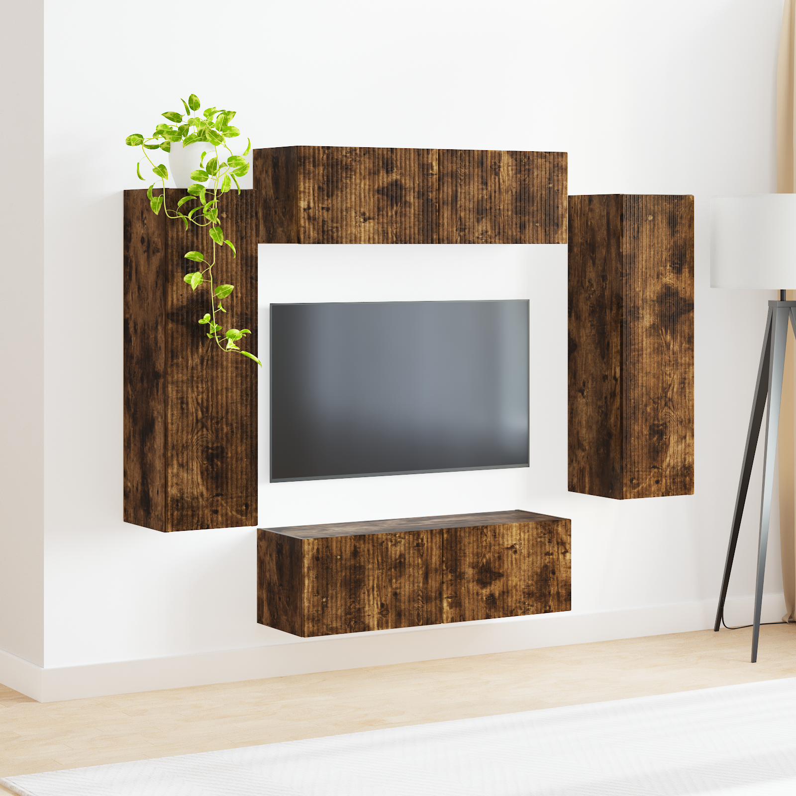 Smoked oak 98 x 31 x 29.5 cm
