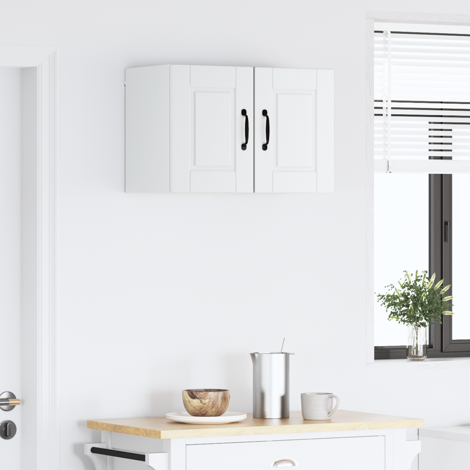Virtuvės spintelė 2 pcs Balta 30 x 31 x 40 cm Apdirbta mediena