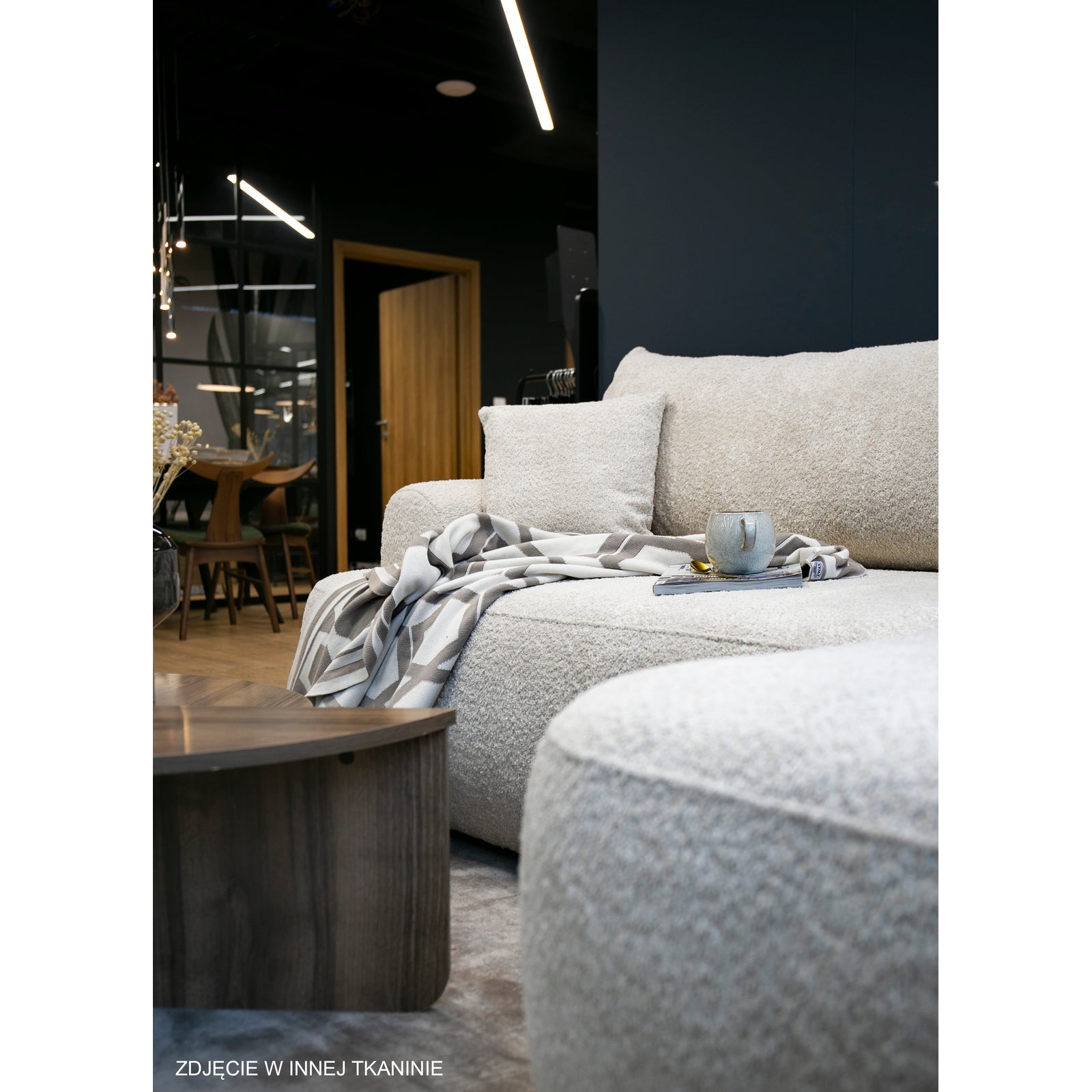 Kampinė sofa-lova CORMAC, pilka