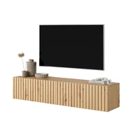 TV spintelė LORCAN, 138,6 cm, ąžuolas