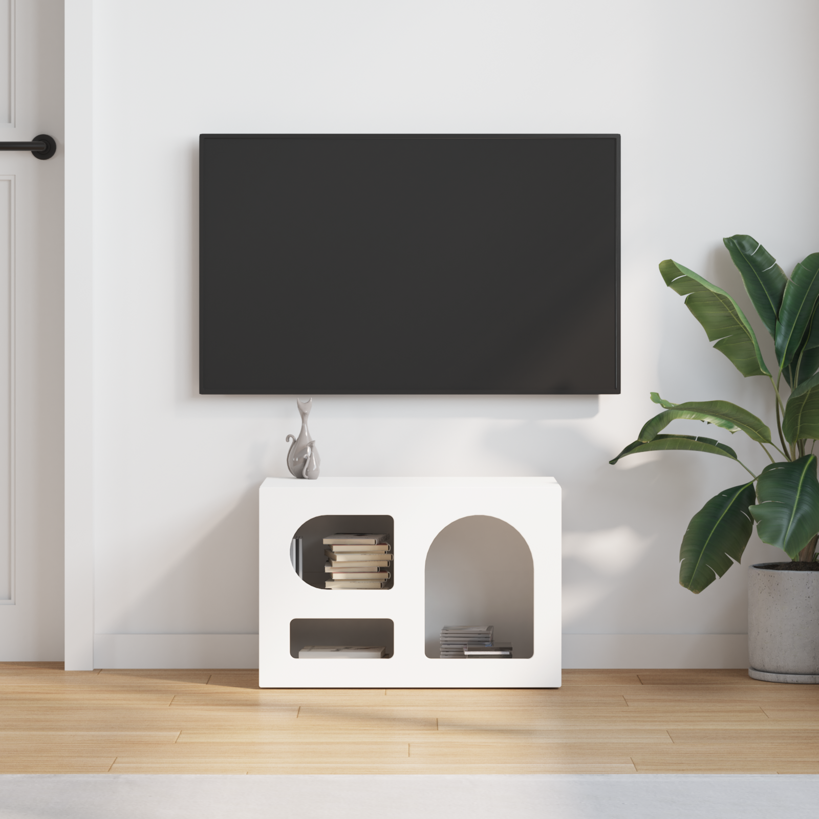TV Cabinet White 60 x 35 x 40 cm Engineered Wood