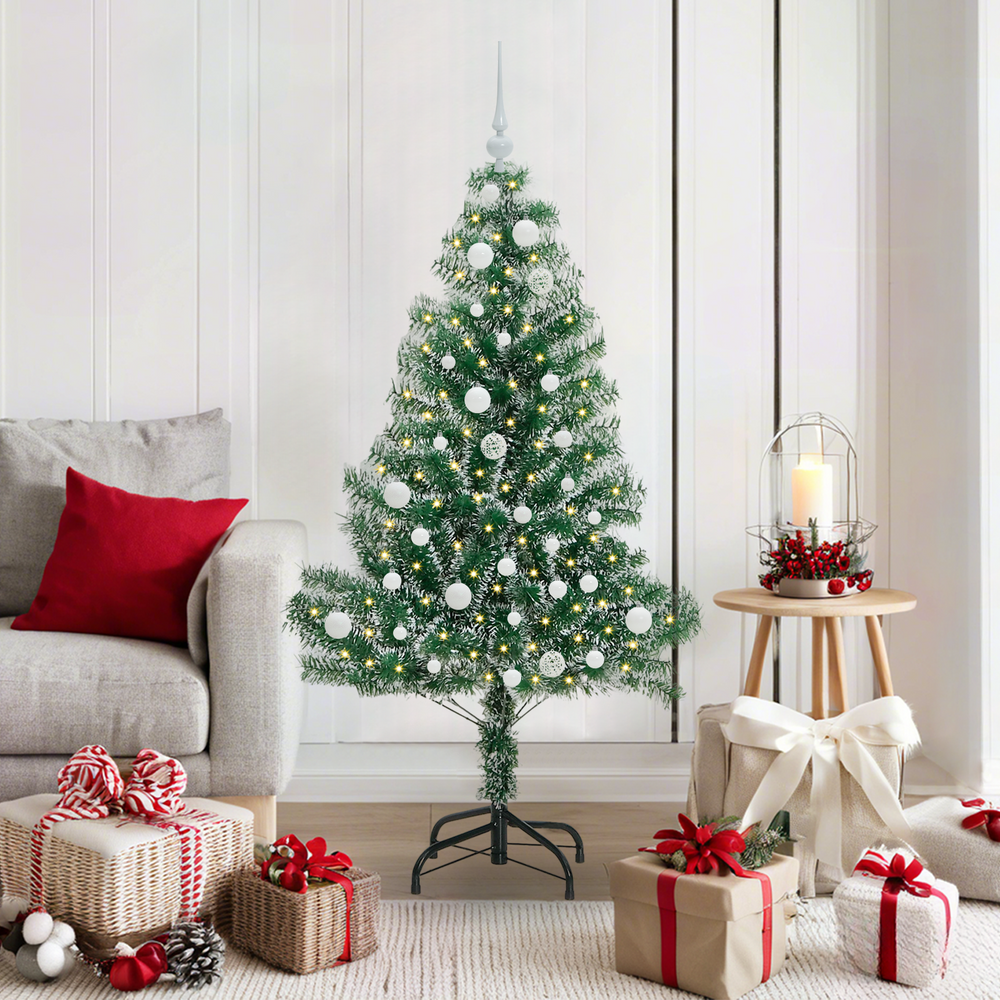 Artificial Christmas Tree With Snow and LED Light with 150 LEDs 150 cm