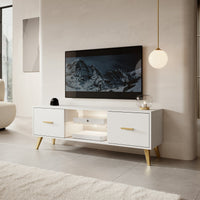 TV staliukas SAVONI, baltas, 140 cm