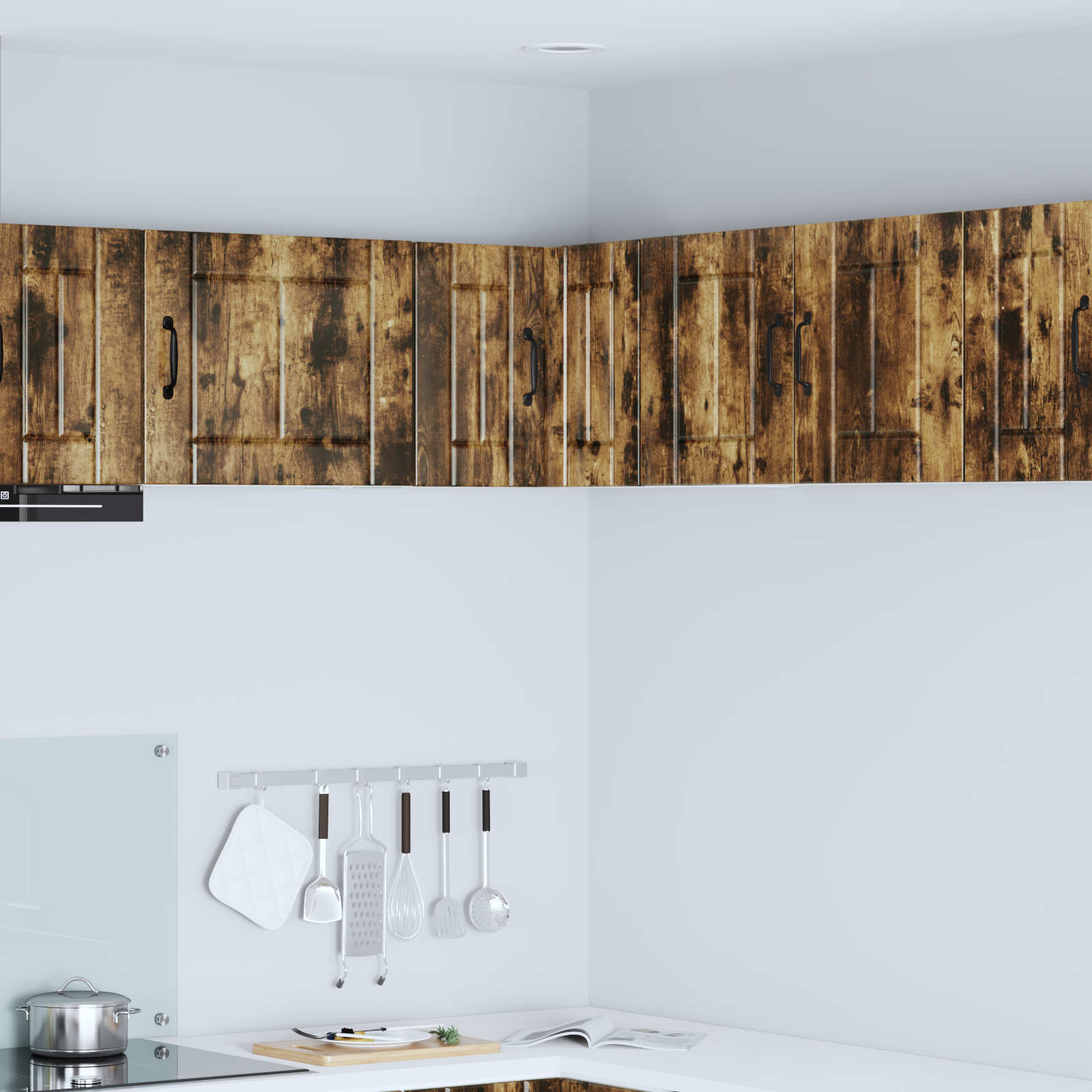 Kitchen wall cabinet Smoked oak 57 x 57 x 40 cm