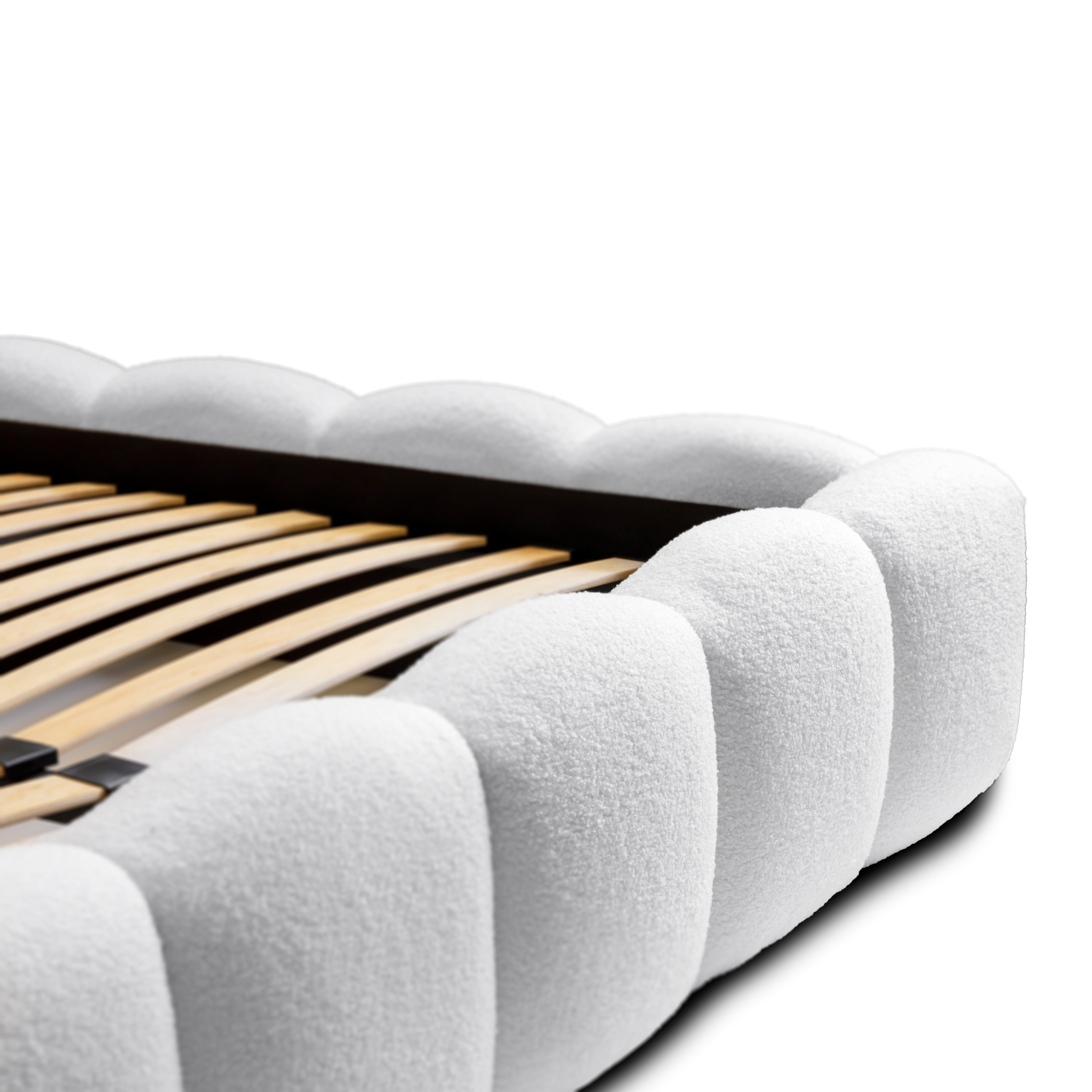 Miegamojo lova JASMIJA, balta quelle