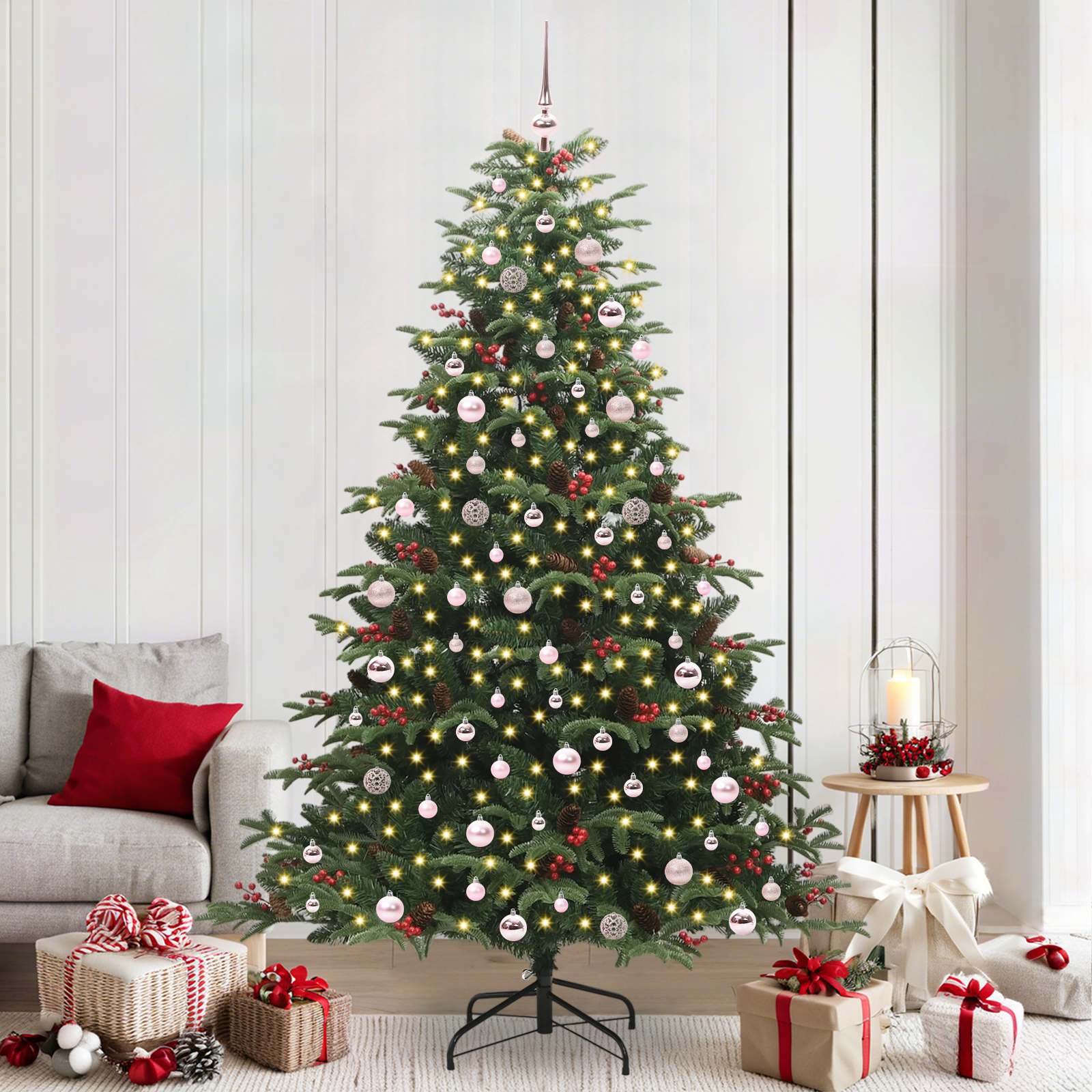 Dirbtinė Kalėdų eglutė PINE STAR, Žalia 240 cm . , metalas , plastikas