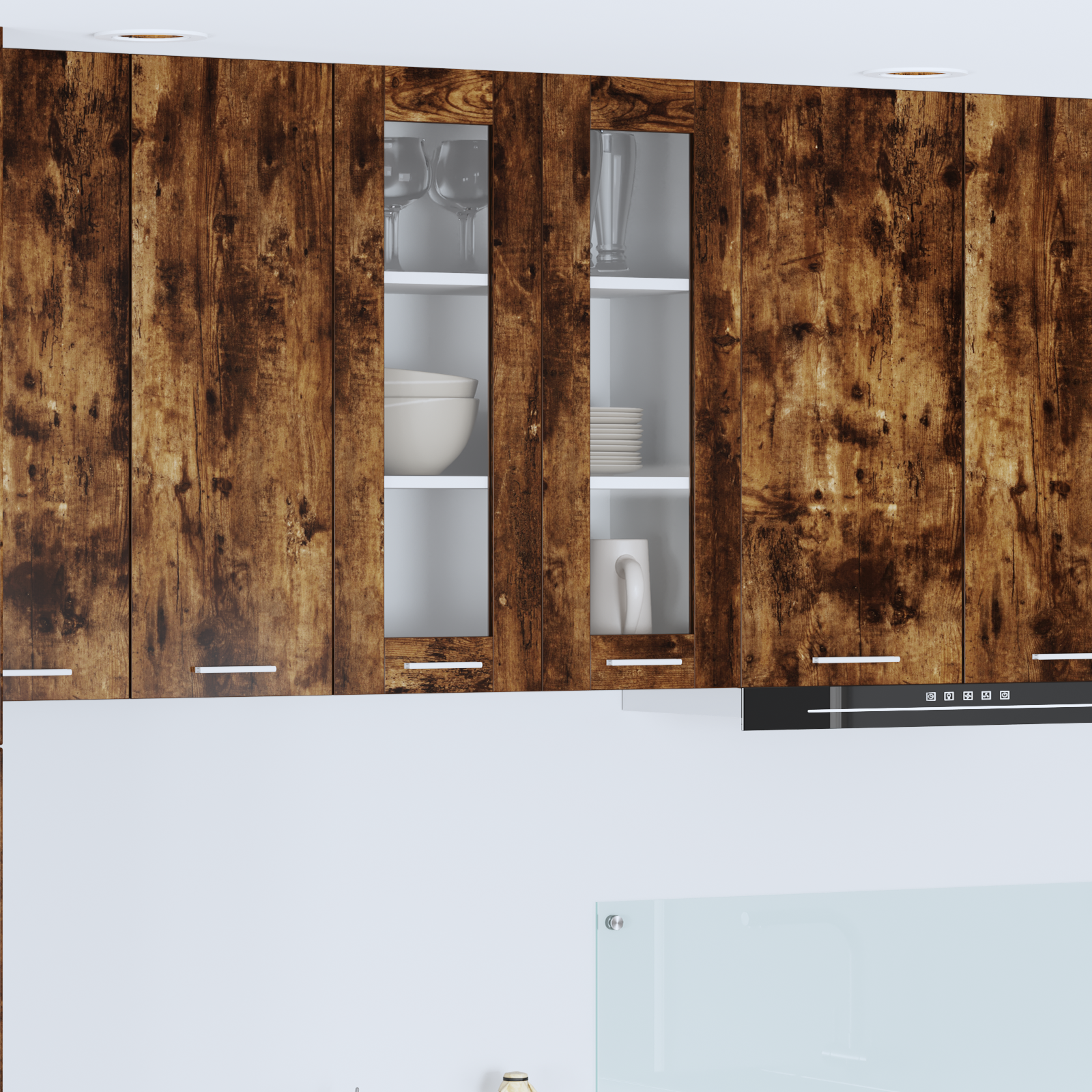 Wall Cabinet Riga Smoked Oak 60 x 31 x 80 cm