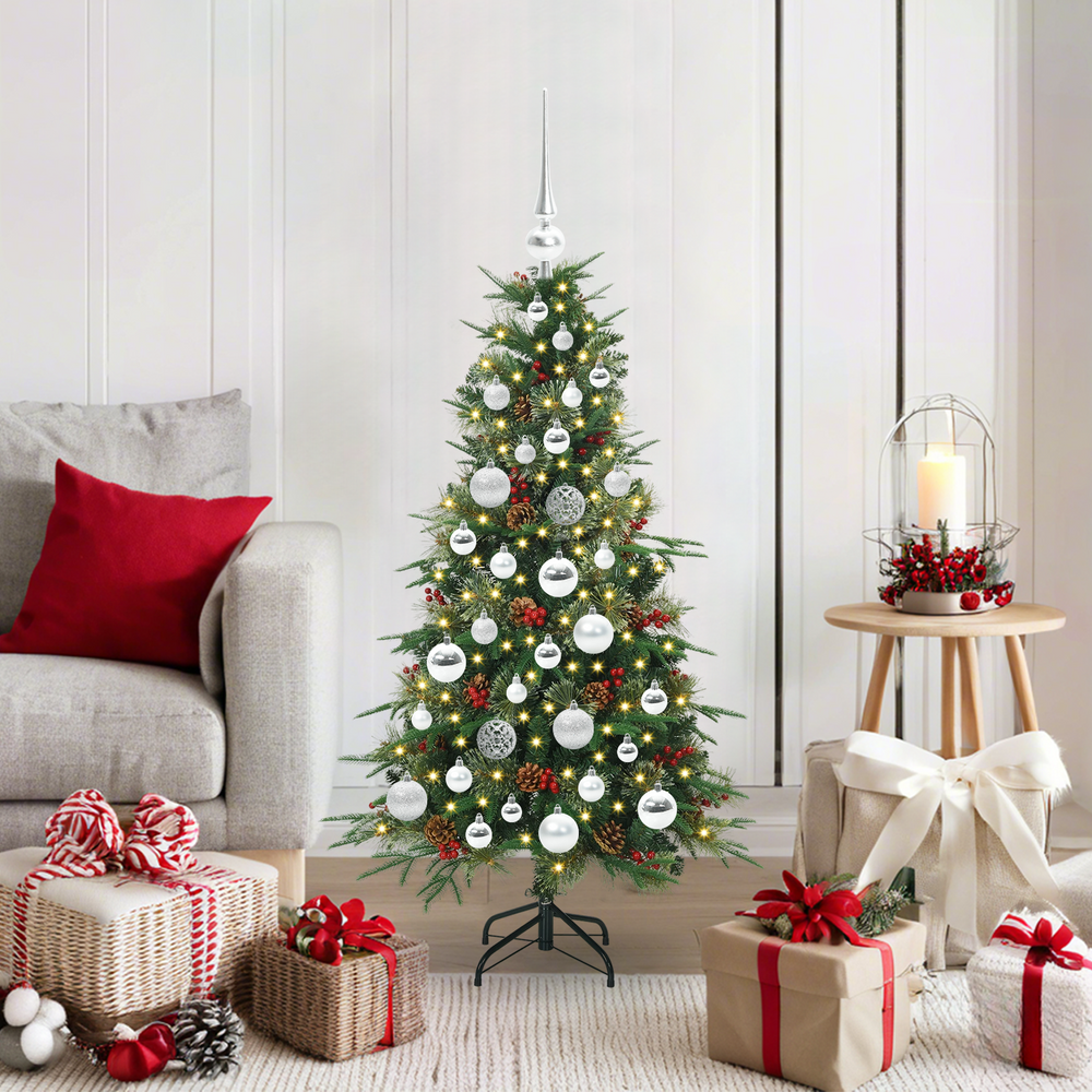 Artificial Folding Christmas Tree Green 120 cm PE and PVC