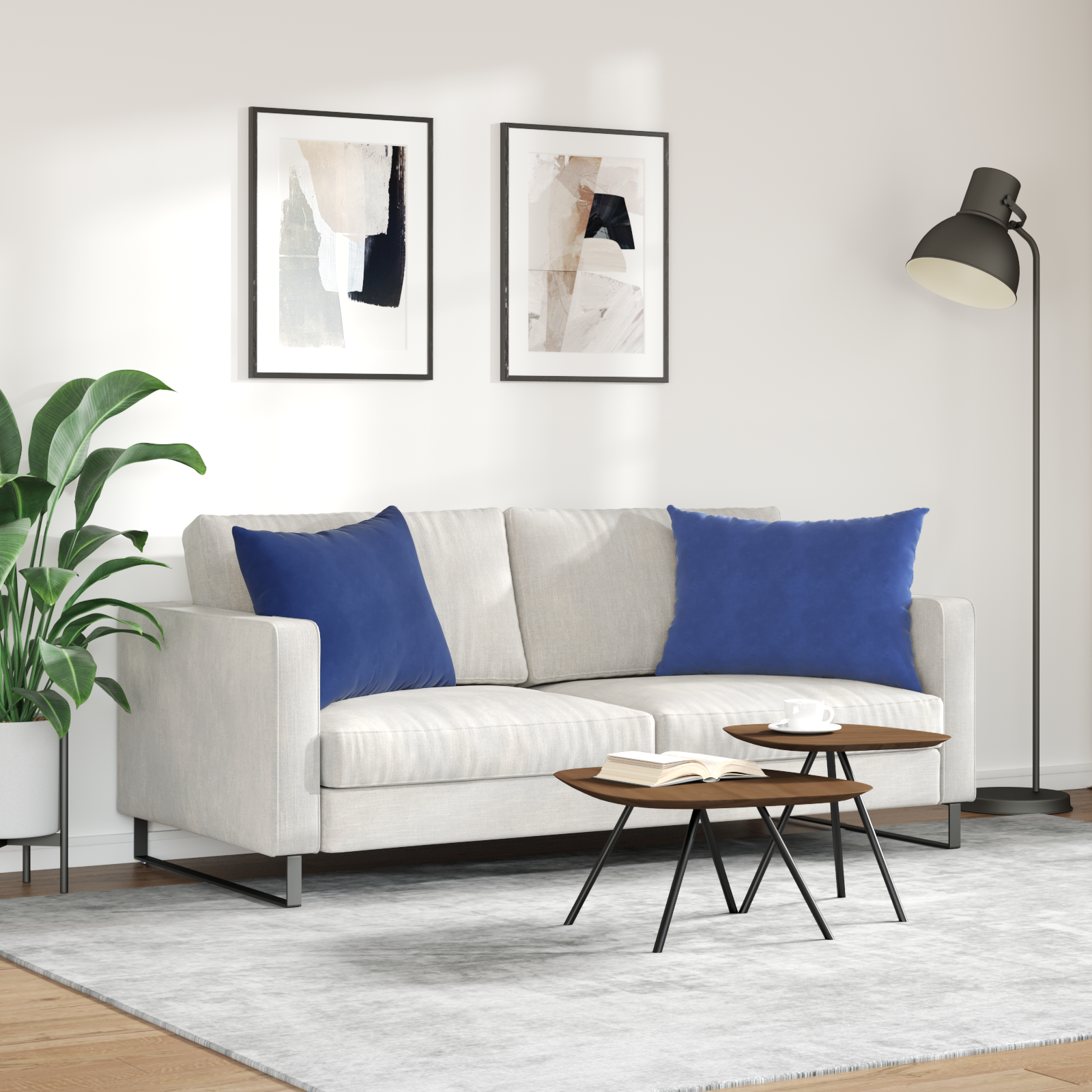 Sofa Pagalvės 2 pcs Policijos mėlyna 70 x 50 cm