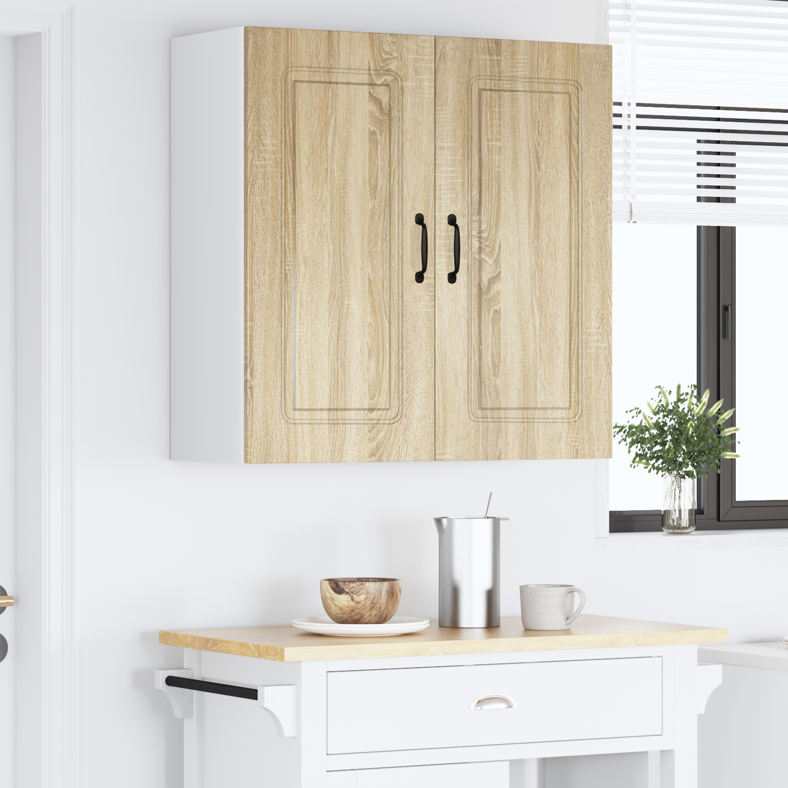 Virtuvės sieninė spintelė Sonoma ąžuolas 80 x 31 x 80 cm