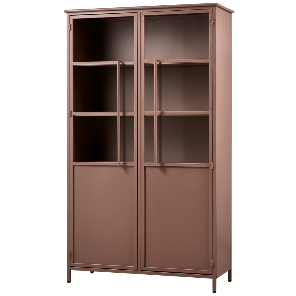 Display cabinet EXHIBIT, sand-coloured