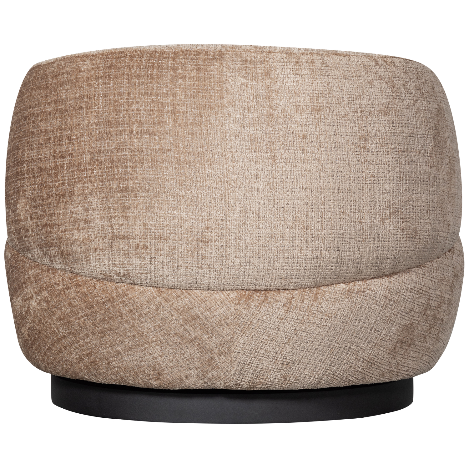 Sukamas fotelis WOOLLY, šenilas, smėlio