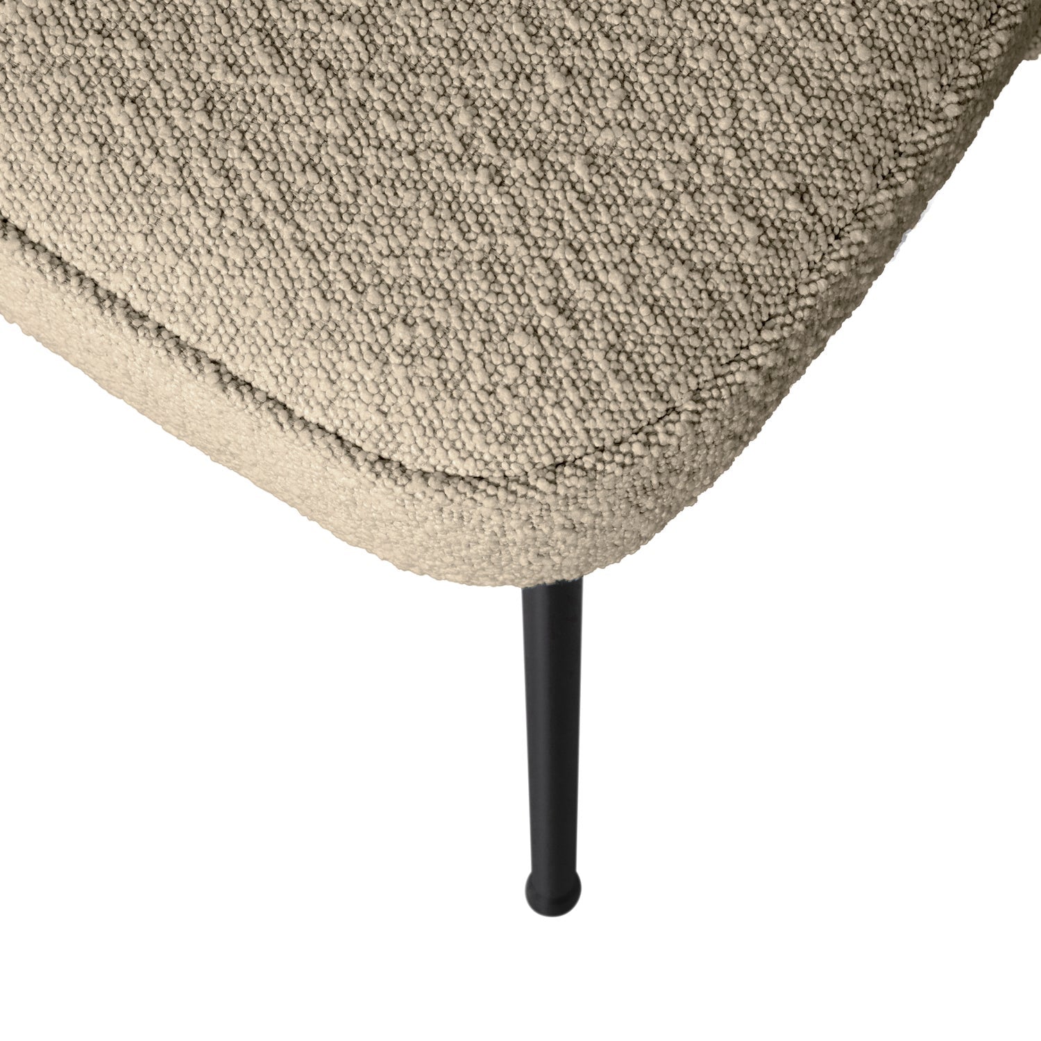 Valgomojo suoliukas VOGUE, boucle smėlio spalvos