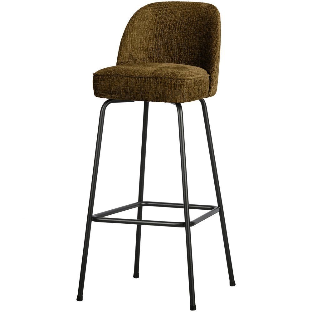 Baro kėdė VOGUE 80 cm, struktūrinis veliūras, žalvario spalvos