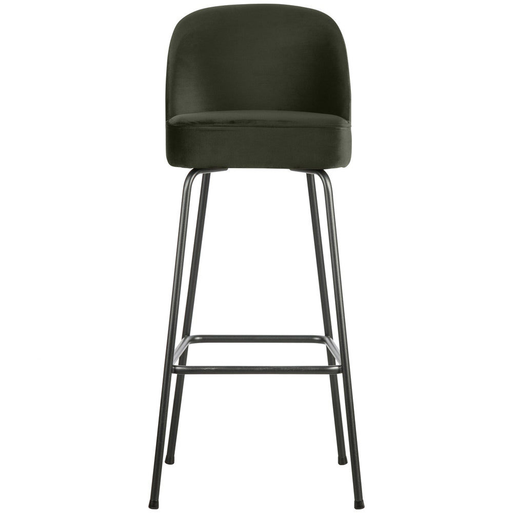 Baro kėdė VOGUE 80 cm, veliūras, tamsiai žalia