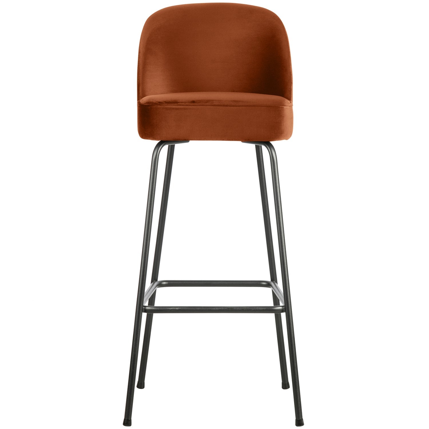 Baro kėdė VOGUE 80 cm, veliūras, ruda spalva