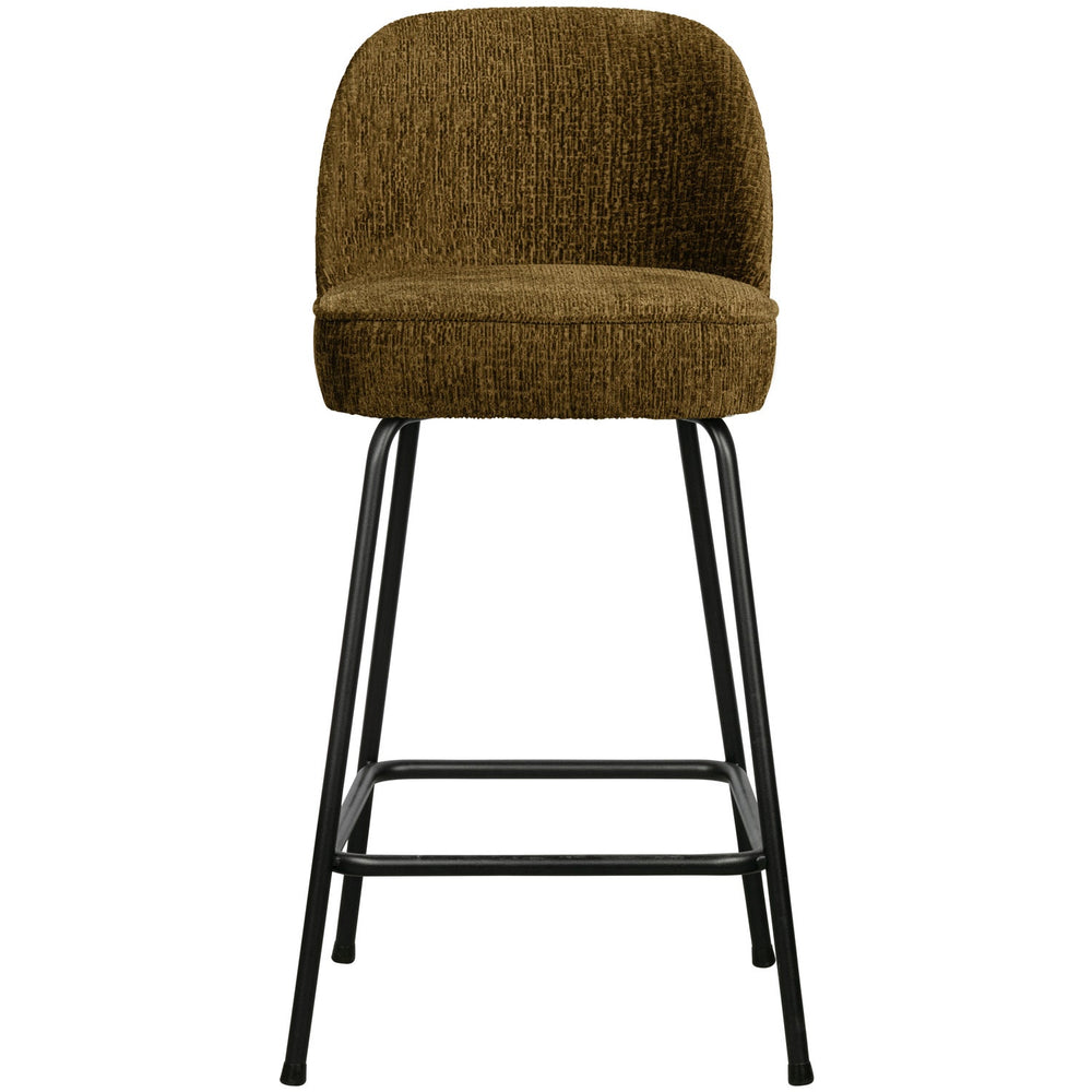 Baro kėdė VOGUE 65 cm, struktūrinis veliūras, žalvario spalvos