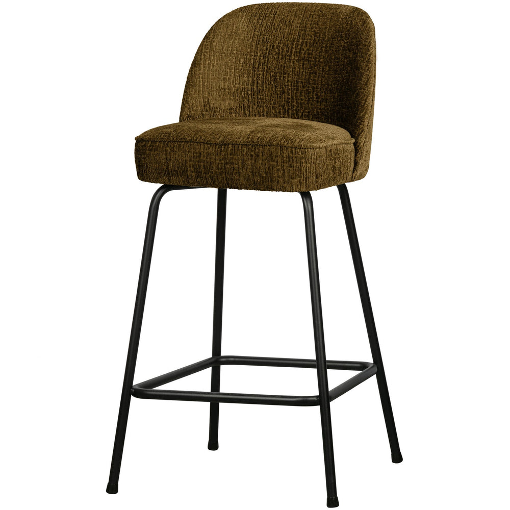Baro kėdė VOGUE 65 cm, struktūrinis veliūras, žalvario spalvos