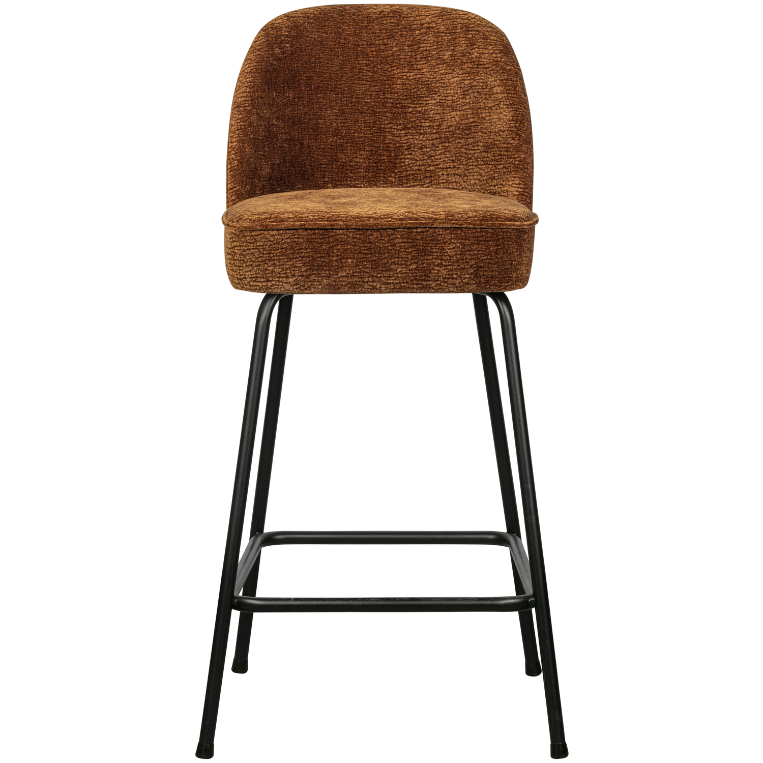 VOGUE BAR STOOL 65CM 3D CHENILLE MID BROWN