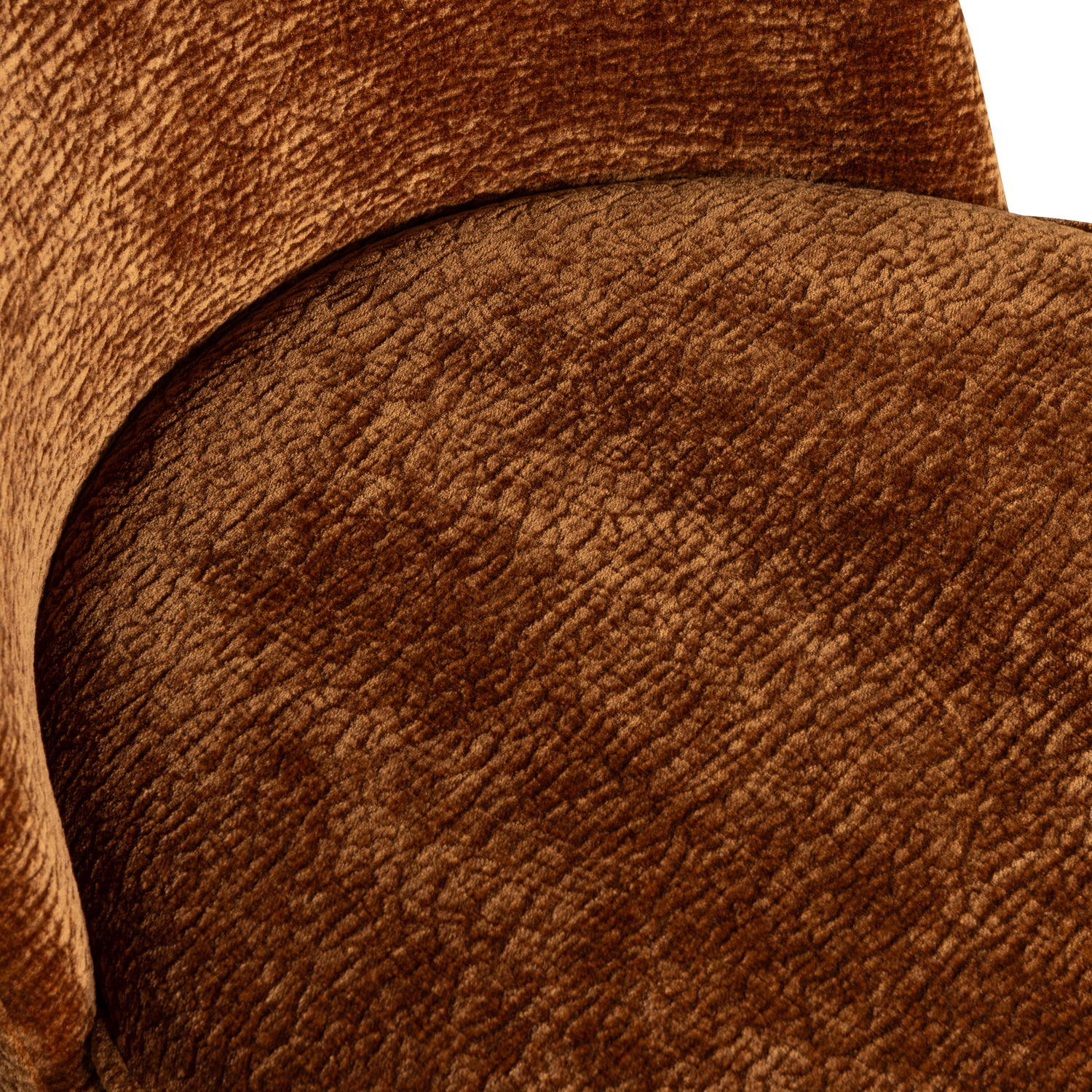 VOGUE BAR STOOL 65CM 3D CHENILLE MID BROWN