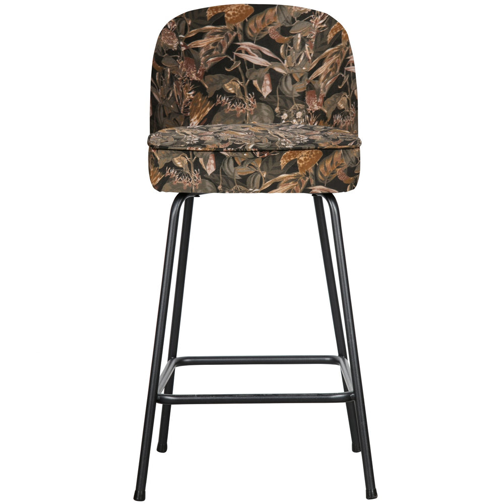 Baro kėdė VOGUE 65 cm. gėlių rašto veliūras