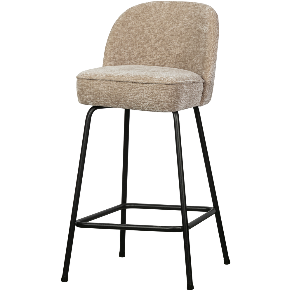 VOGUE BAR STOOL 65CM 3D CHENILLE SAND