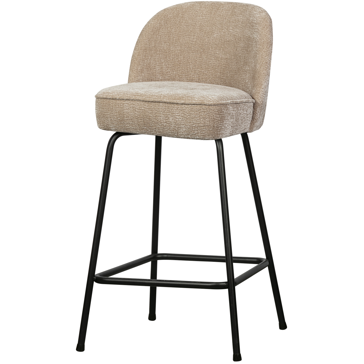 VOGUE BAR STOOL 65CM 3D CHENILLE SAND