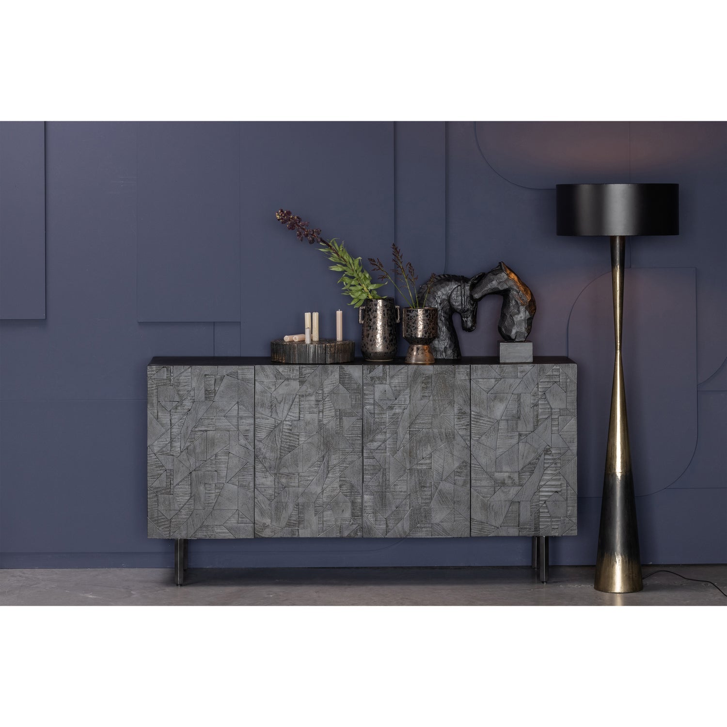 Komoda COUNTER, juoda