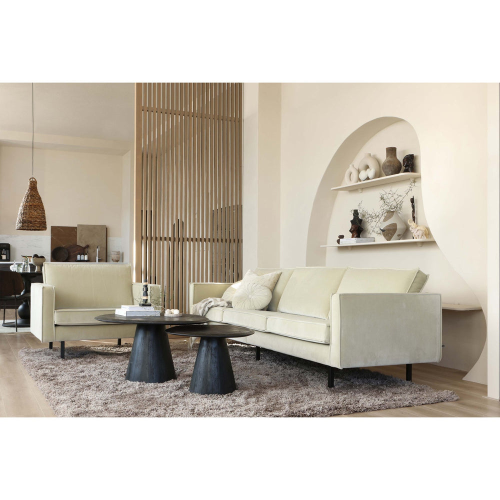 Sofa RODEO, 3 vietos, veliūro audinys, pistacinė spalva