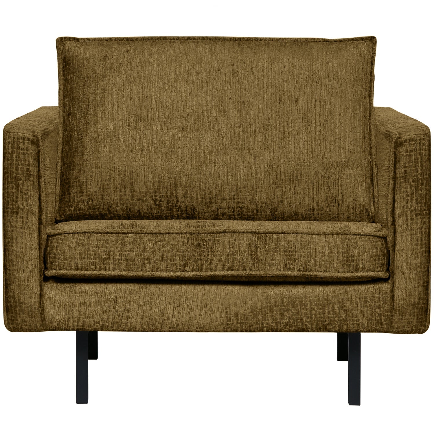 Armchair RODEO, velour fabric, Brass color