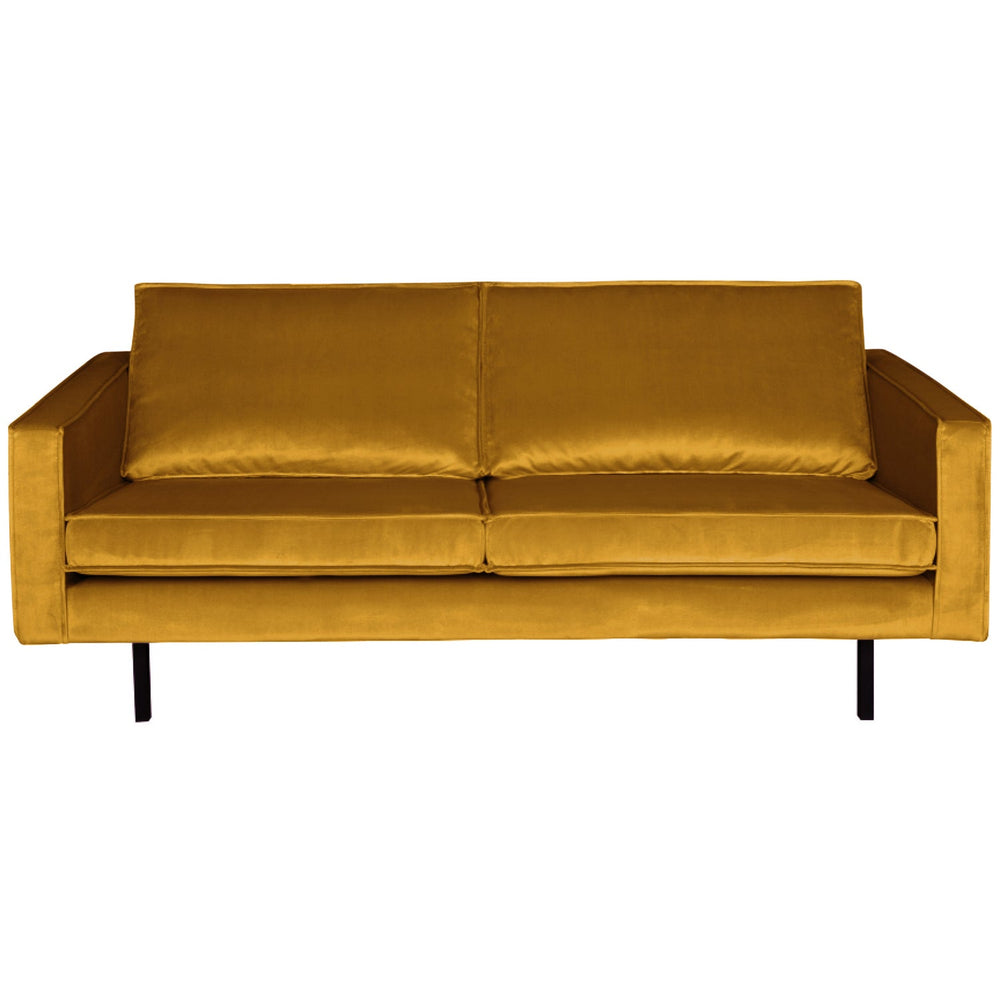 Sofa RODEO, 2.5-seater, velvet fabric, Ochre color