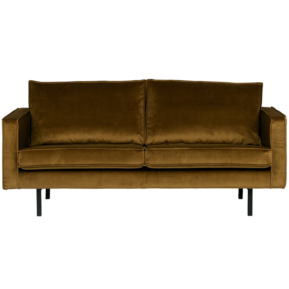 RODEO sofa, 2.5-seater, velvet fabric, honey colour