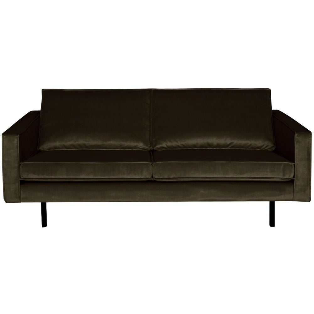 Sofa RODEO, 2.5-seater, velvet fabric, dark green