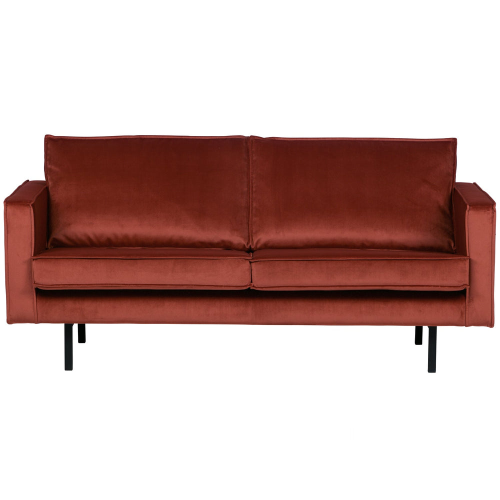 Sofa RODEO, 2.5-seater, velvet fabric, Chestnut color