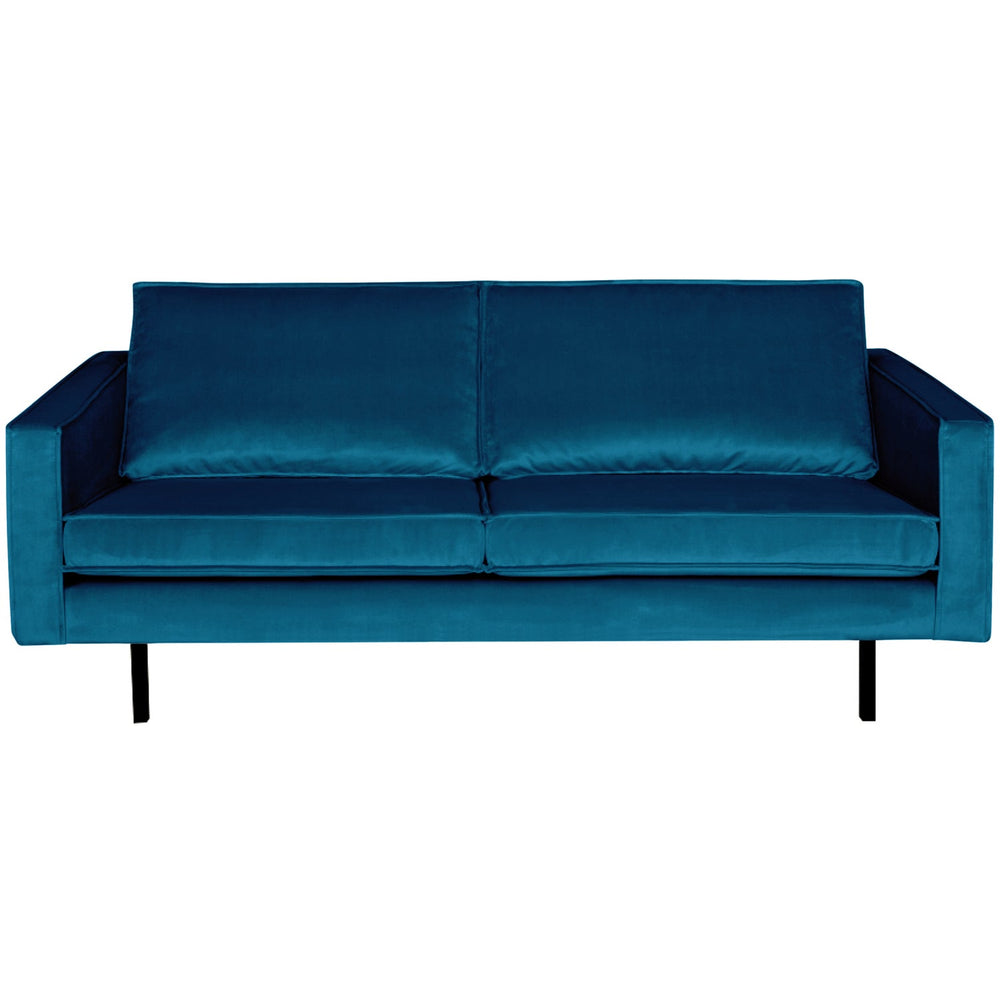 Sofa RODEO, 2.5-seater, velvet fabric, blue color