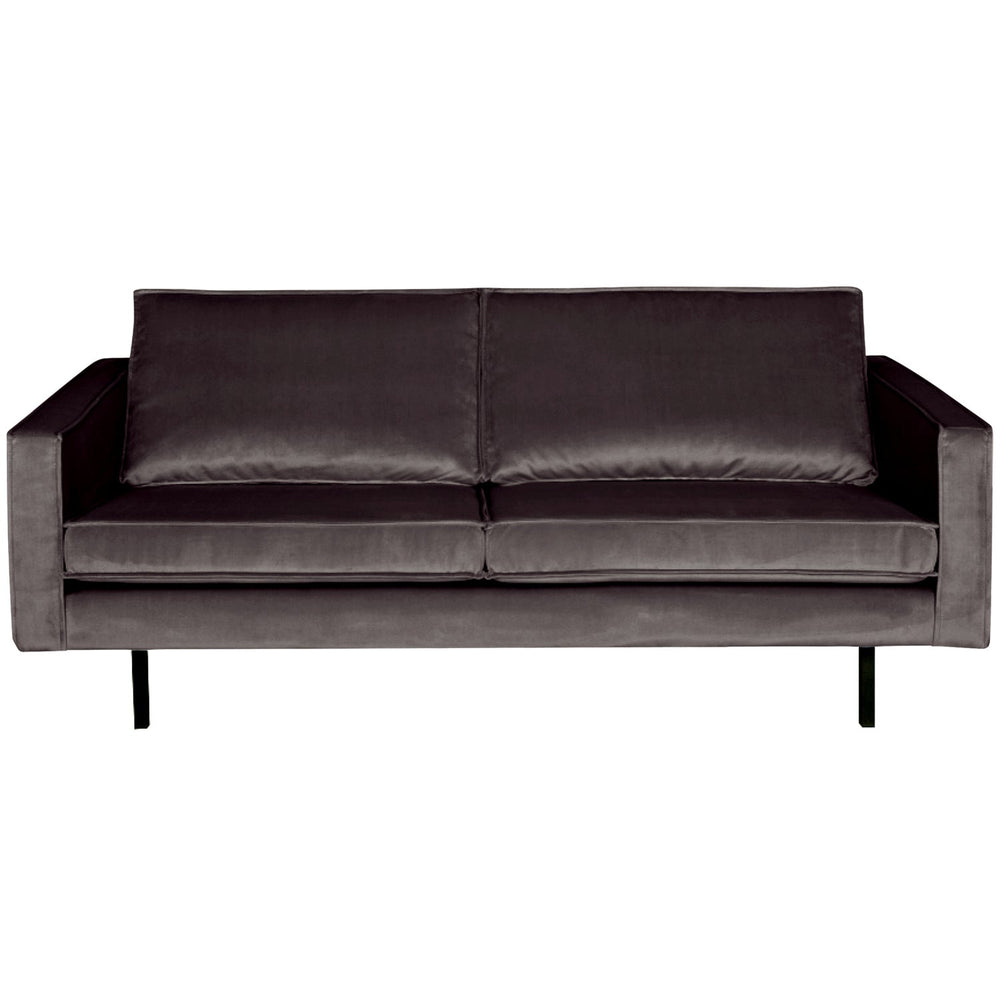 Sofa RODEO, 2.5-seater, velvet fabric, anthracite color