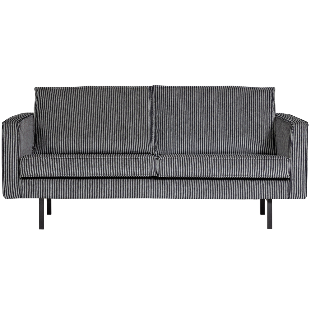 Sofa RODEO, 2,5 vietos, audinys, Stripe Black/Grey